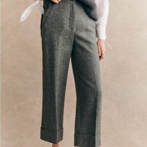 Sezane Damon Trousers Mottled Grey - Size 4